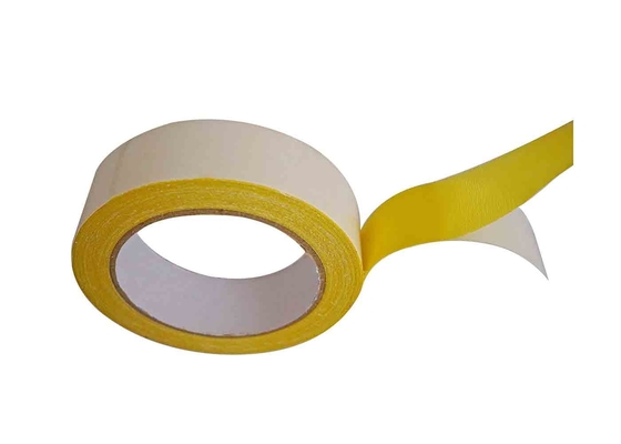 Fita adesiva amarela original por atacado do tapete com revestimento protetor de pano da tela