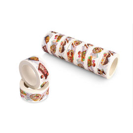 Fita de papel floral colorida de Washi, esparadrapo de borracha finamente modelado da fita do ofício