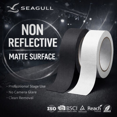 Matt Cloth Gaffer Tape para Stage Cable Securing Low Reflection Finish