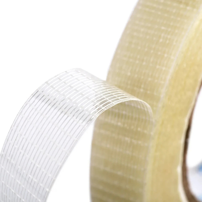Faixa de malha de fibra de vidro personalizada com adesivo de dois lados para vedação de tiras e enrolamento de bandeiras
