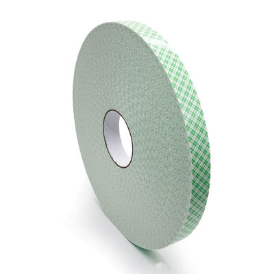 Fita de espuma PU dupla face 1mm adesivo acrílico branco 24m