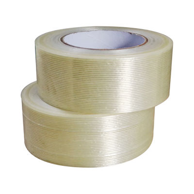 Fita de filamento de fibra de vidro mono orientada à prova d'água com espessura de 150 micras e tamanho de 48mm*40m para agrupamento