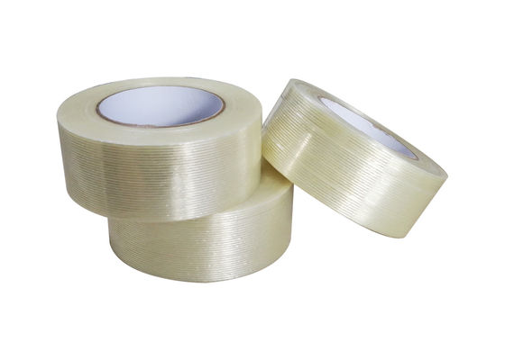 Fita de filamento de fibra de vidro mono orientada à prova d'água com espessura de 150 micras e tamanho de 48mm*40m para agrupamento