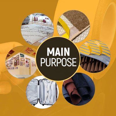 Fita de malha de fibra de vidro dupla face com alta força adesiva e espessura de 220MIC para vedações de PVC e pisos