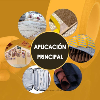 Faixa de fibra de vidro de dois lados com 72 oz / in Peel Adesão 45 lbs / in Resistência à tração e 5-7% alongamento na quebra