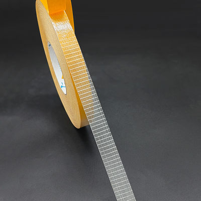 Faixa de fibra de vidro de duas faces com espessura de 220mic 45 lbs/in Resistência à tração e resistência ≥ 24h para uso industrial