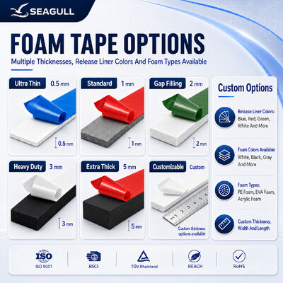 Double Sided Adhesive PE Foam Tape Double Sided Adhesive For Solar Panel Frame Mounting