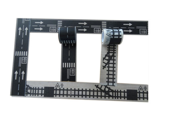 Sete de fita Washi temática de estrada premium - 10 rolos 15 mm x 5 m fitas decorativas de padrão rodoviário para jornais de viagem e scrapbooking