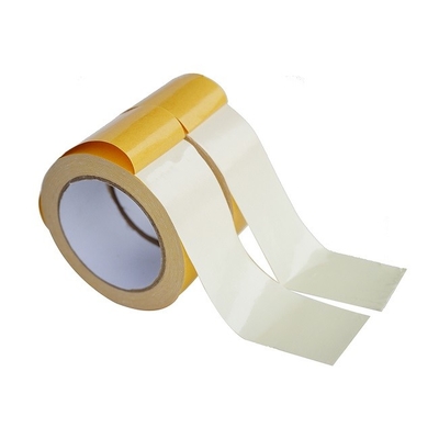 Esparadrapo tomado partido dobro Mesh Cloth Yellow Carpet Tape para o tapete ou o tapete de ligamento