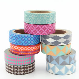 Fita de papel estreita colorindo de Washi, arte finala apta da fita decorativa removível