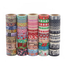 Tela bonito papel de embrulho forte modelado do álbum de recortes da adesão da fita de Washi