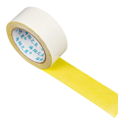Amarelo personalizado tomado partido dobro impermeável para a fita de fixação da borda de borda do tapete