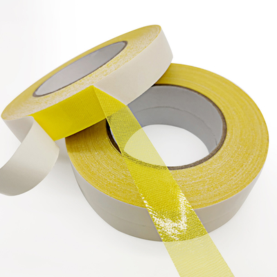 Fita tomada partido dobro resistente para tapetes, fita do tapete do prendedor do tapete dos assoalhos de telha com esparadrapo amarelo original forte